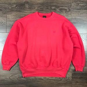 USA Olympics Men’s Vintage Red Crewneck Pullover Blank Sweater Size Large